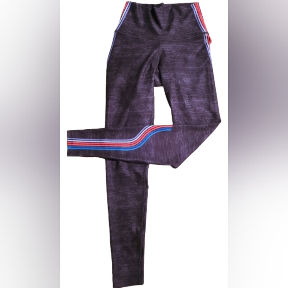 Bandier Bowie High Waist Leggings Black Burnout